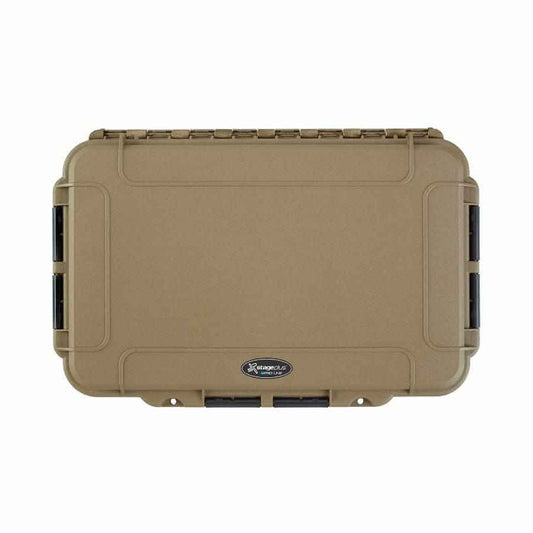 Image of the PANARO PRO CAPTURE004 Sahara Waterproof Organiser Box featuring 4 fixed compartments, designed for outdoor storage.