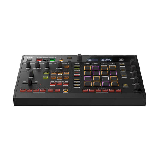 Pioneer SQUID Dynamic Multitrack Hardware Sequencer designed for live performances, showcasing its sleek design and functionality.
