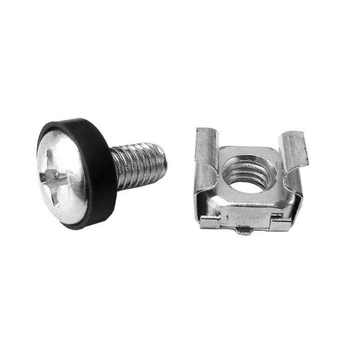 Image of cabinet cage nuts, a secure mounting solution for various applications.