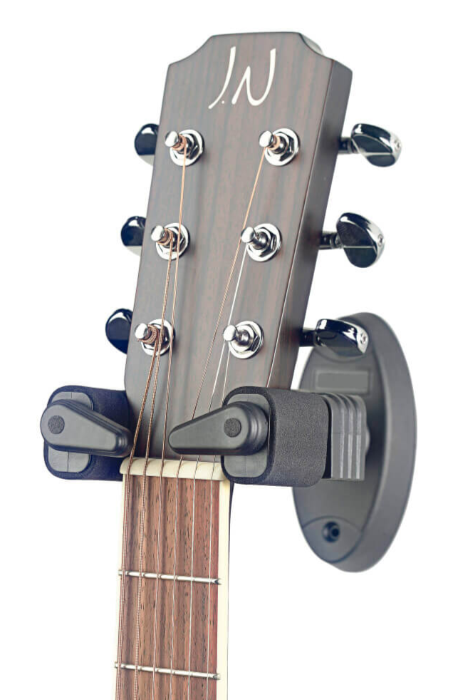 Stagg GUH TRAP Auto Lock Guitar Wall Hanger designed for secure storage of guitars.