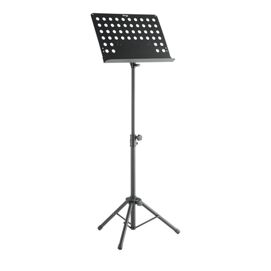 Stagg MUS C5 T high-quality orchestral music stand with adjustable height and sturdy design.