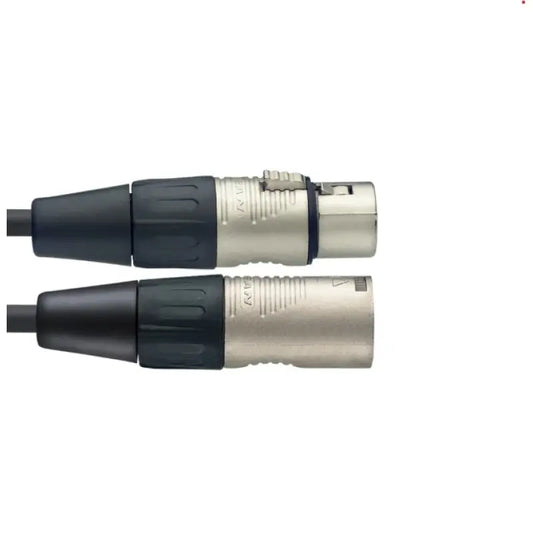 Stagg NMC1R 1m XLR Male to XLR Female Microphone Cable with Rean Connectors