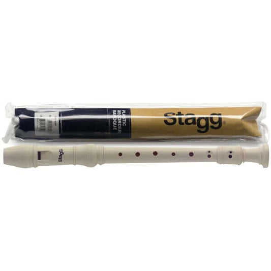 Stagg RECBAR Baroque Fingering Soprano Recorder with Protective Bag