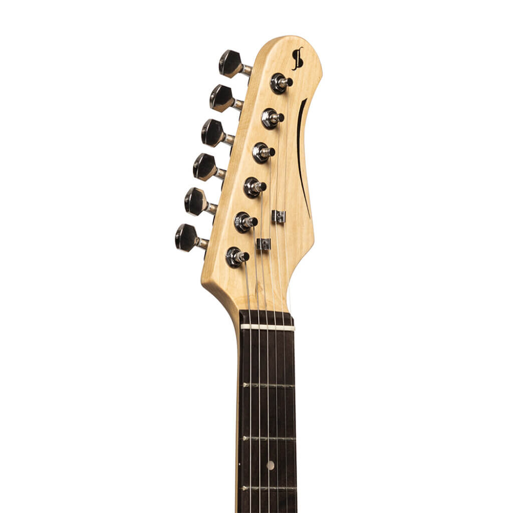 Stagg SES30 CAR Standard 'S' Style Electric Guitar in Candy Apple Red color