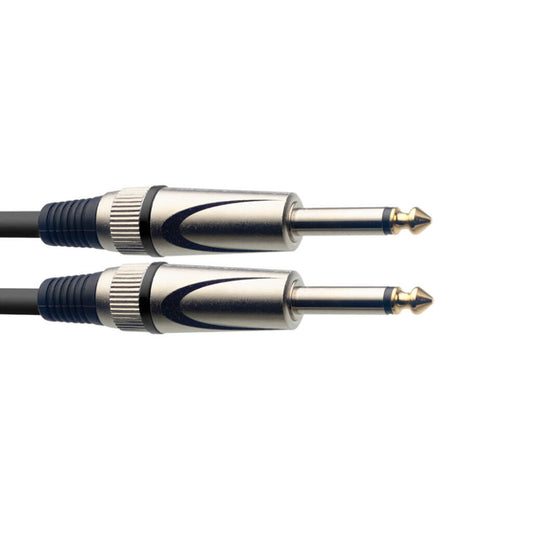 Stagg SGC6DL 6m Deluxe 1/4" to 1/4" Instrument Cable with Heavy-Duty Connectors