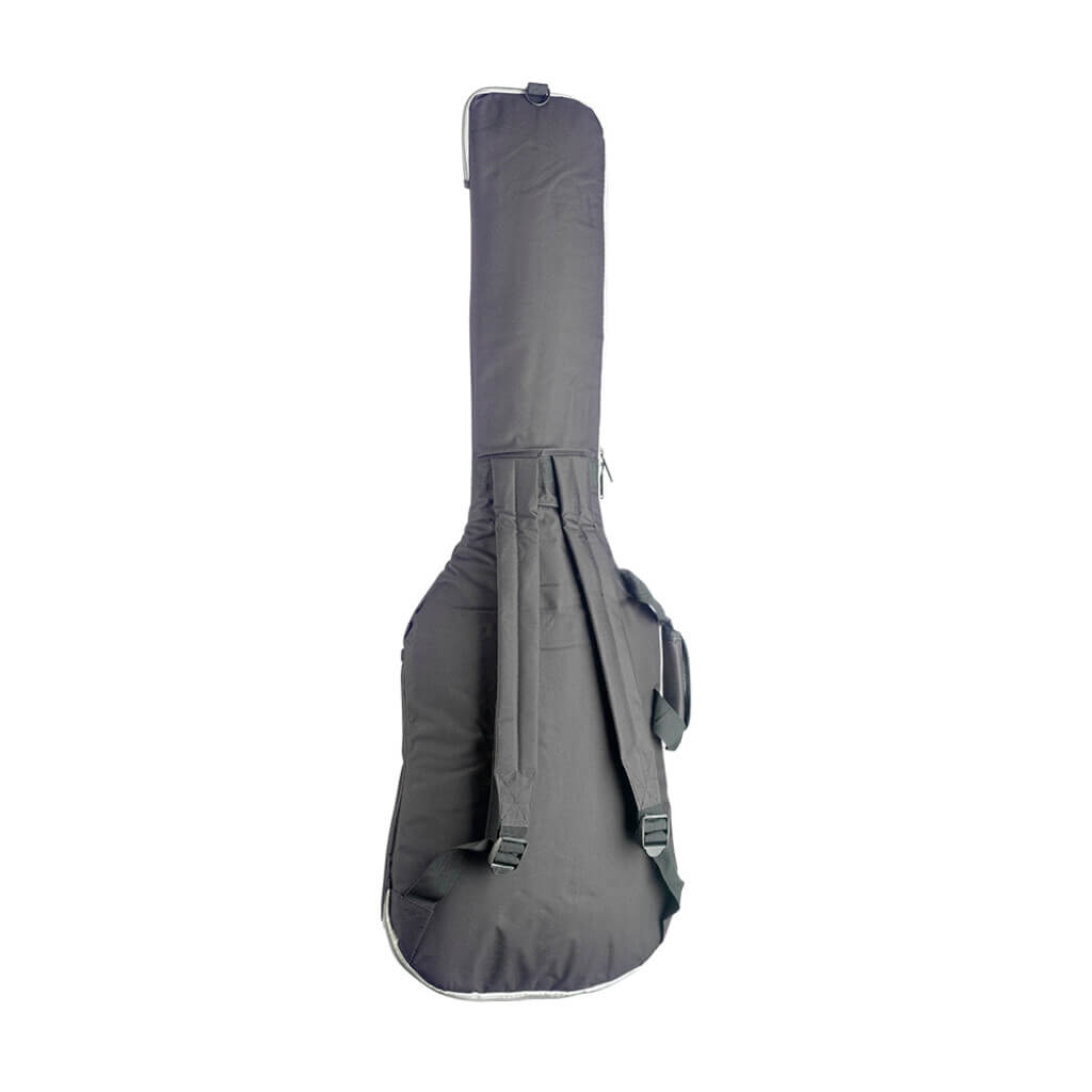Stagg STB10 UE Economy Electric Guitar Bag in black, featuring 10mm foam padding and shoulder straps, designed for 4/4 size guitars.