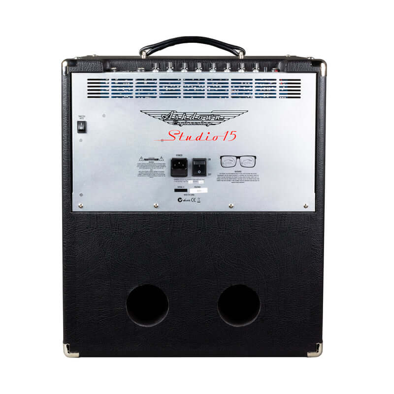 Ashdown Studio 15 300W 1x15 inch Super Lightweight Neo Bass Combo Amp displayed on a neutral background.