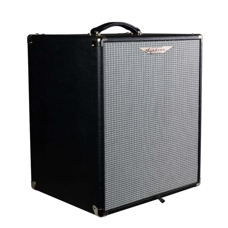 ASHDOWN STUDIO 210 300W 2X10" Lightweight Neo Bass Combo Amplifier displayed in a studio setting.