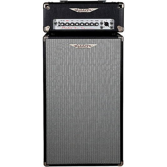 Ashdown Studio Mini Rig 250W 2x10" lightweight bass combo amplifier, showcasing its compact design and dual speaker configuration.