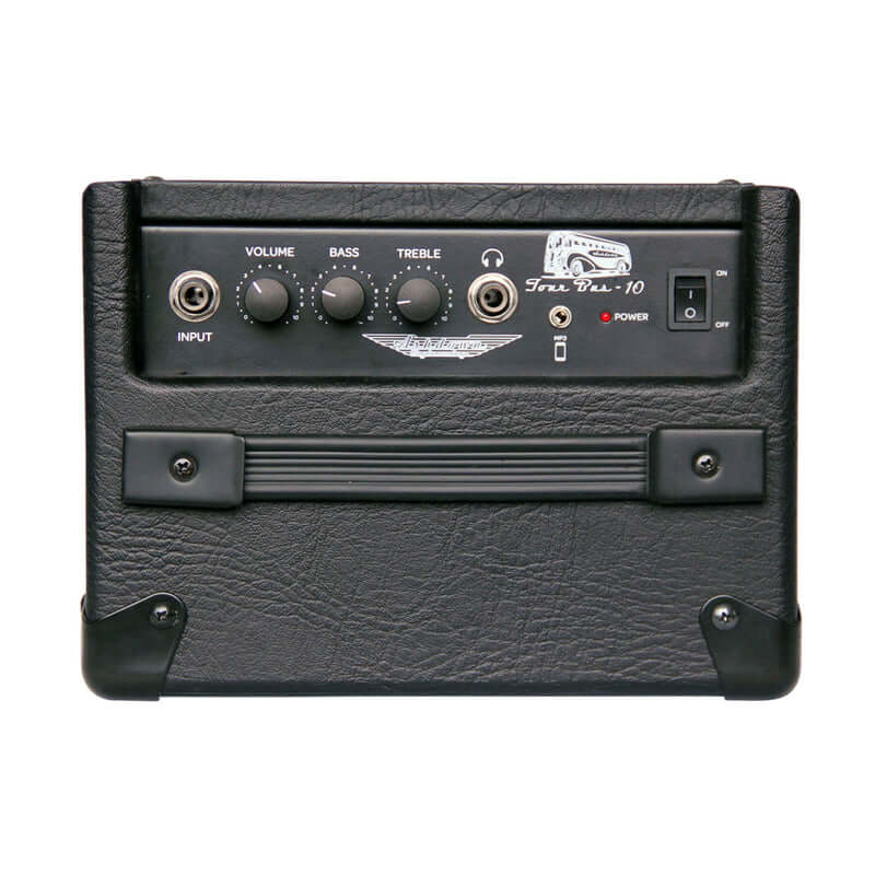 Ashdown Studio Tourbus 10W 1x6.5" Super Lightweight Bass Combo Amplifier displayed from the top view.