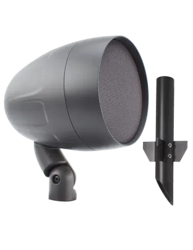 TruAudio 6.5 inch outdoor landscape speaker designed for 8 Ohm and 70V systems, suitable for outdoor audio installations.