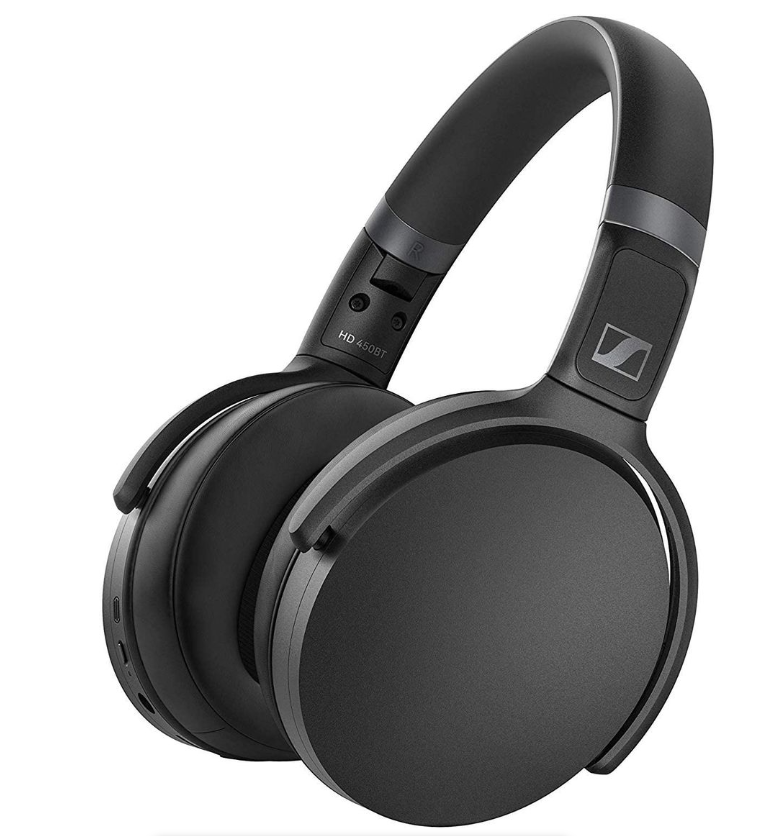 Sennheiser HD 450BT Wireless Headphones with Active Noise Cancelation - Black