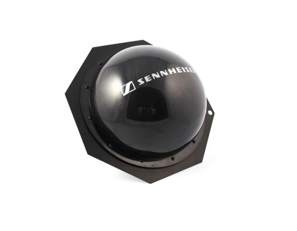 Front 45 degree angle view of the Sennheiser A 5000-CP Circularly Polarized Helical Antenna, 450-960MHz.