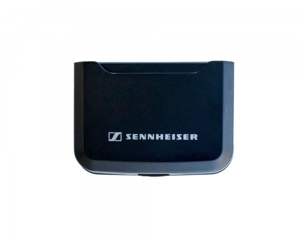 Front view of the Sennheiser BA 30 Rechargeable Battery Pack, designed for SK D1 and AVX Bodypack Transmitters, featuring a 3.7V lithium-ion battery.