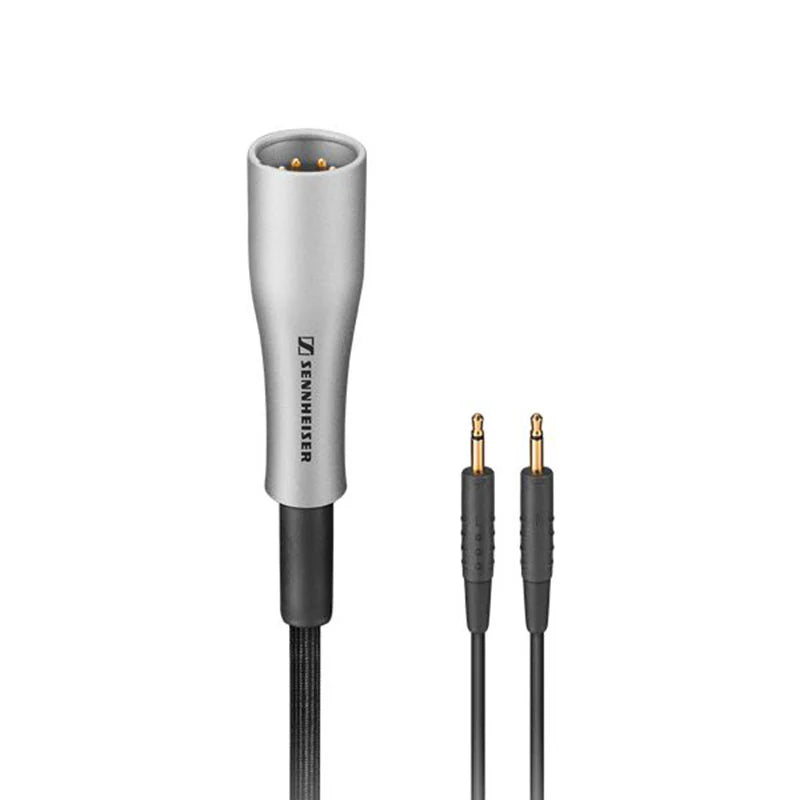 Front Close-up view of the Sennheiser CH 700 S High-end Headphone Cable, 3 m Silver Plated Copper, for HD 700.
