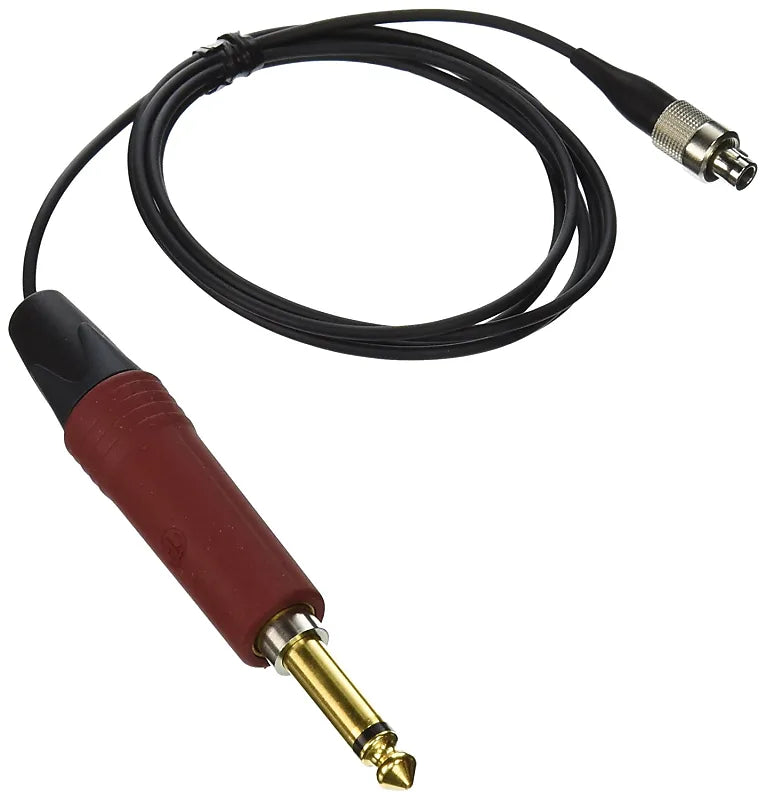 Top back view of the Sennheiser CI 1-4 Guitar Cable, 3-Pin Special Connector with Silent Plug.