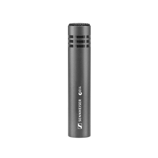 Front view of the Sennheiser E 614 Super Cardioid Instrument Microphone.
