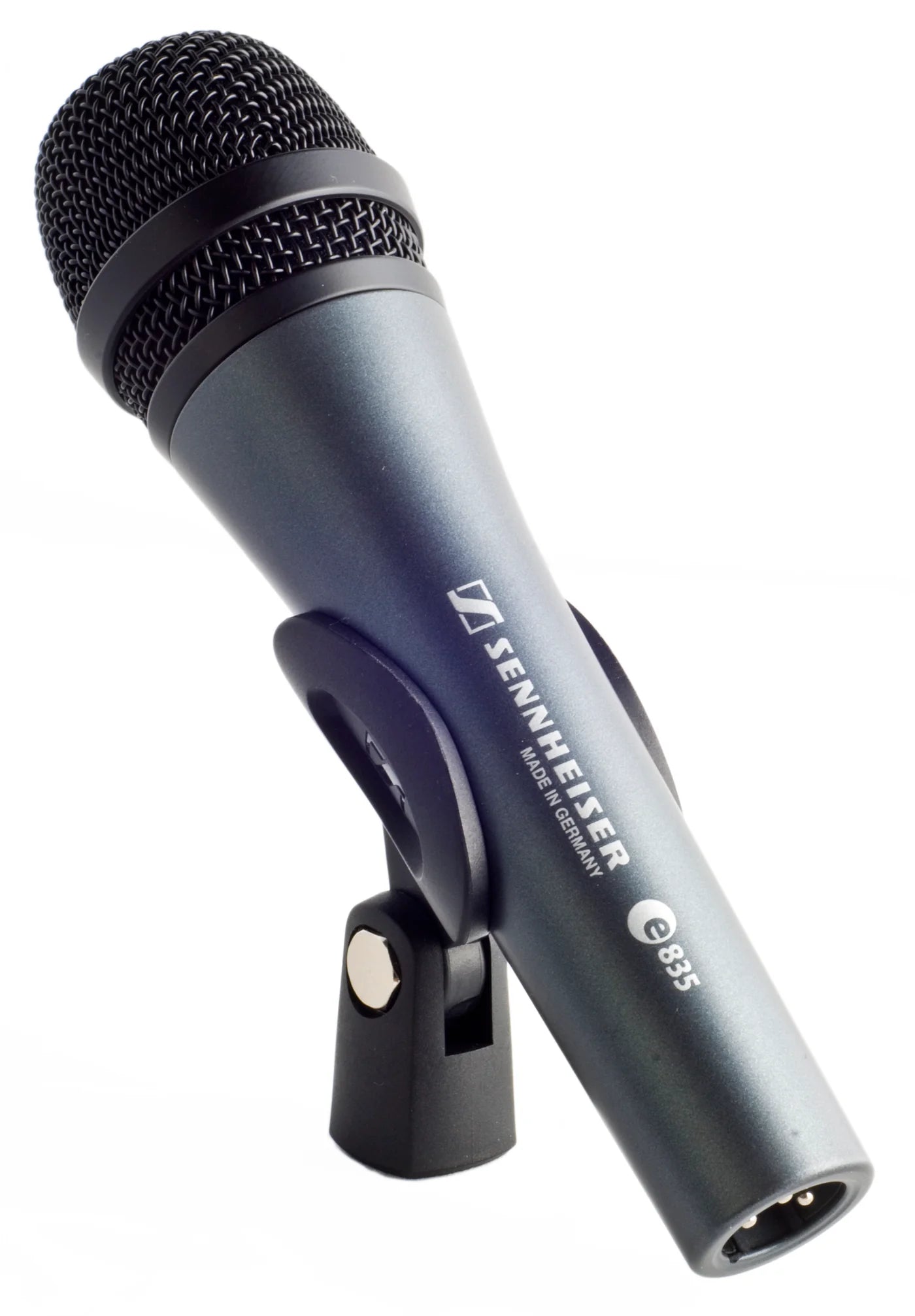 45 degree angle view of the Sennheiser E835 Dynamic Cardioid.