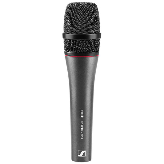 Front view of the Sennheiser E 865 Super Cardioid Condenser Microphone.