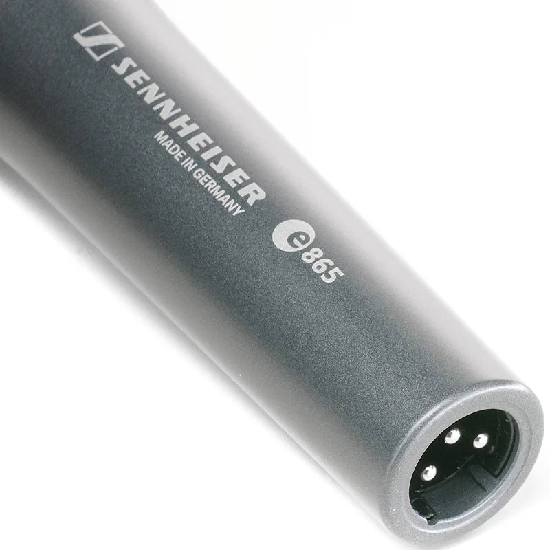 Top view of the Sennheiser E 865 Super Cardioid Condenser Microphone input.