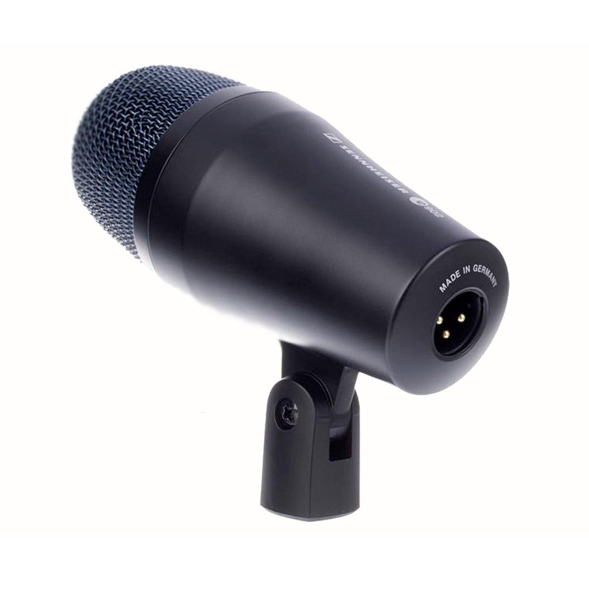45 degree angle view of the Sennheiser E 902 Dynamic Cardioid Instrument Microphone for Bass Instruments.