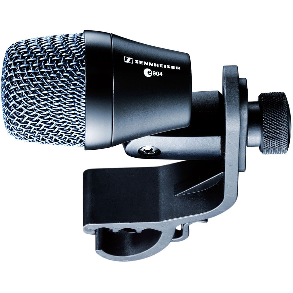 Top view of the Sennheiser E 904 Dynamic Cardioid Instrument Microphone with Clamp for Drums.
