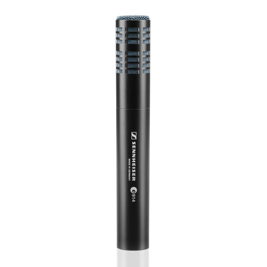 Front view of the Sennheiser E 914 Condenser Cardioid Instrument Microphone.