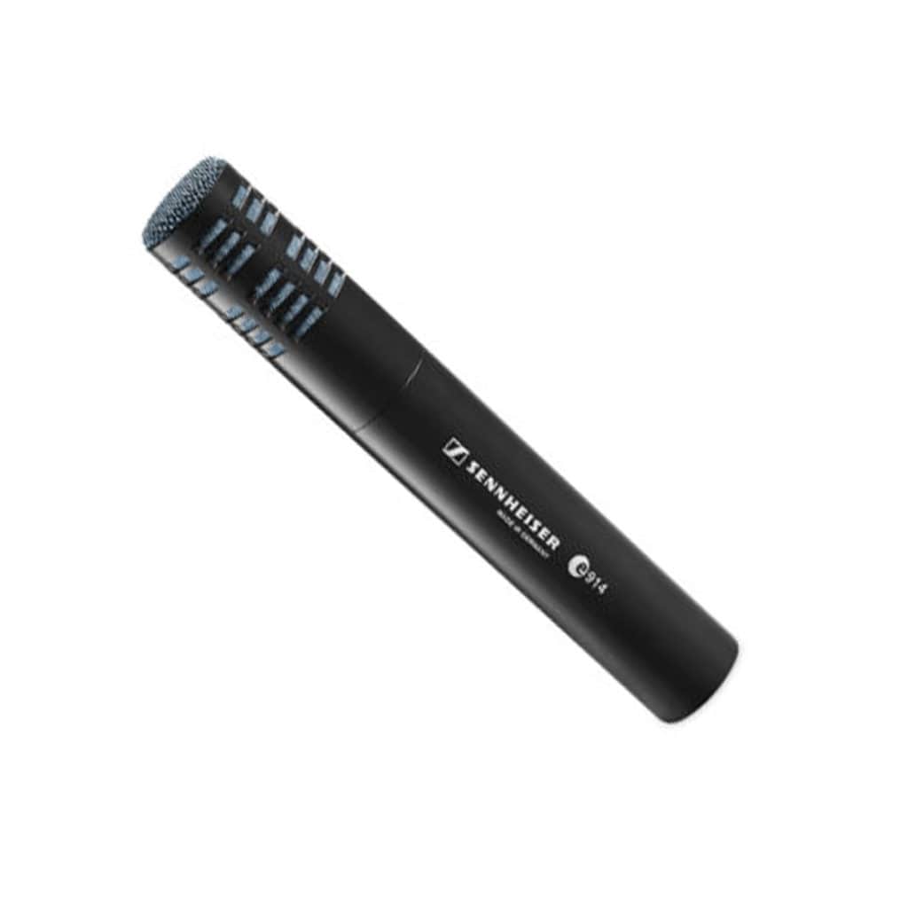 Front 45 degree angle view of the Sennheiser E 914 Condenser Cardioid Instrument Microphone.