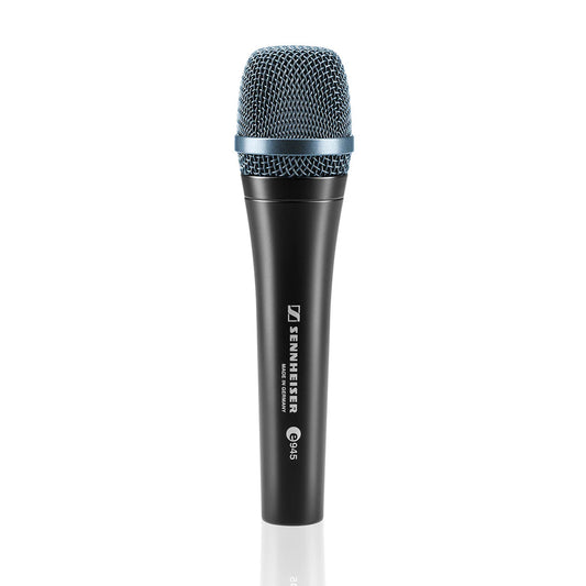 Front view of the Sennheiser E 945 Dynamic Super Cardioid Microphone, XLR-3M.