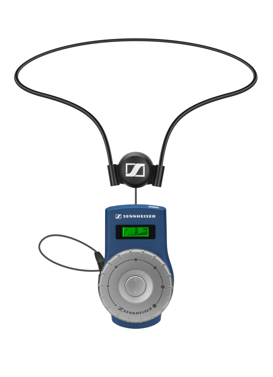 Application view of the Sennheiser EK 2020-D-II TourGuide, Digital RF Receiver, 3.5mm Jack Plug, 863-865MHz.