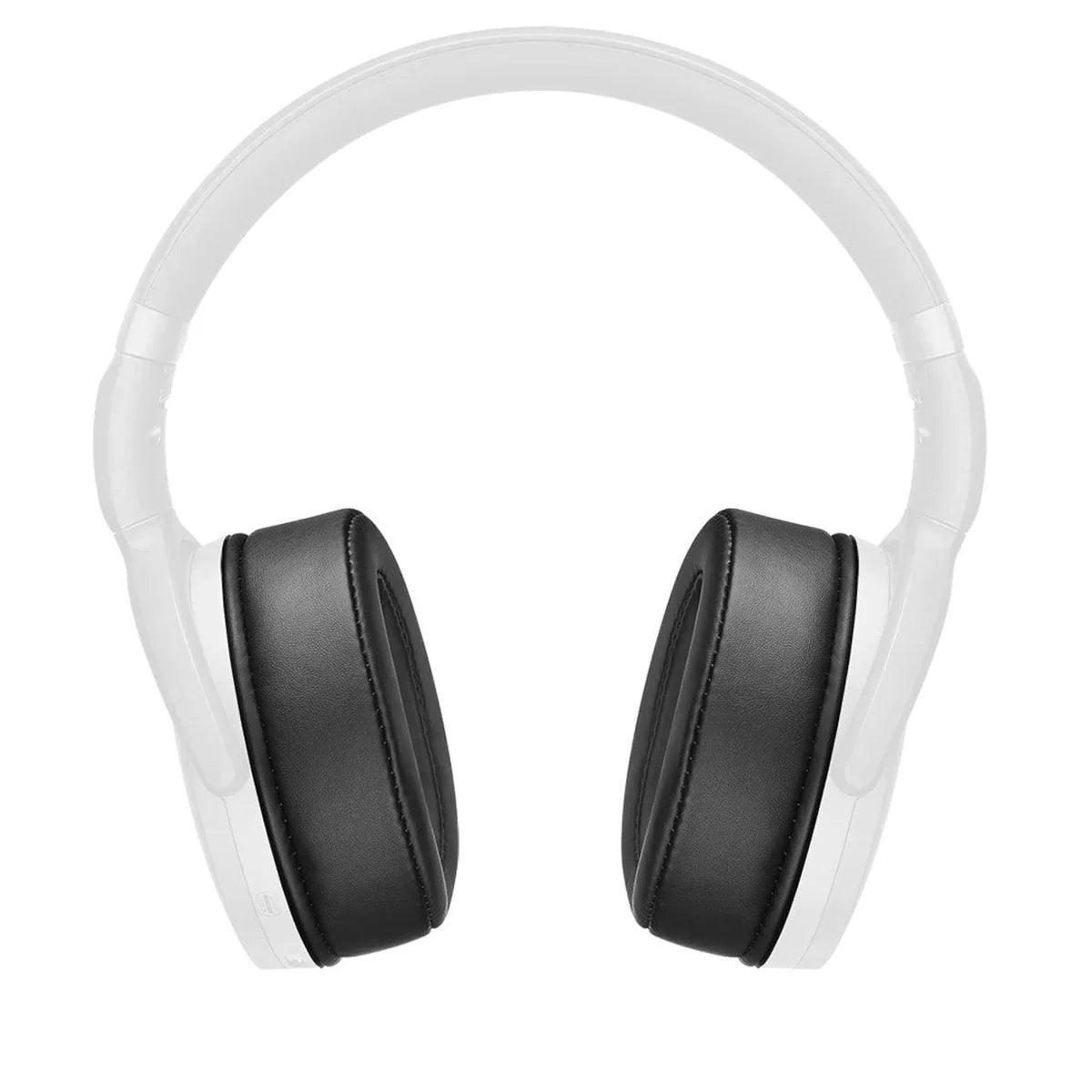 Application view of the Sennheiser HD 4.20/4.30/4.40/4.50/350BT Replacement Earpads, Black.