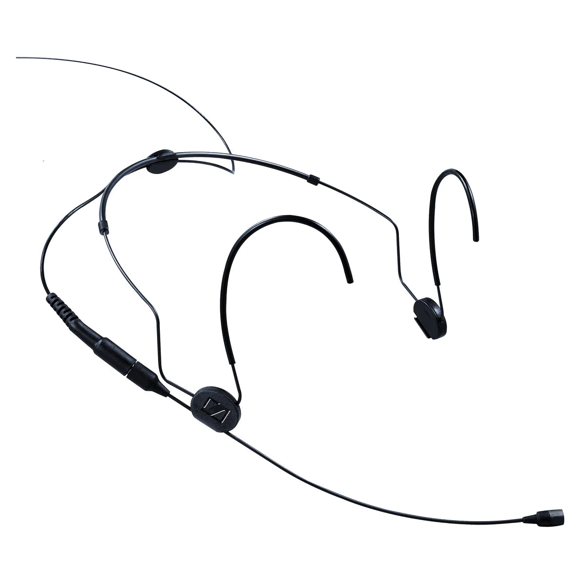 Top view of the Sennheiser HSP 2-EW Omni-directional Condenser Neckmount Microphone, Size L, Charcoal Grey, 1.6m.