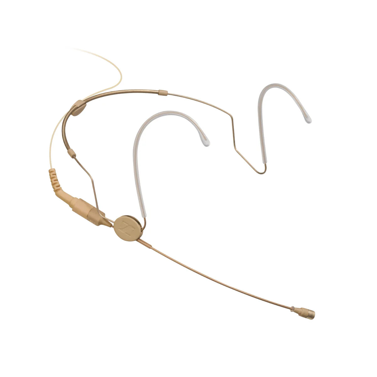 Top view of the Sennheiser HSP 4-EW-3 Cardioid Neckmount Microphone, Size L, Beige, 1.6m.