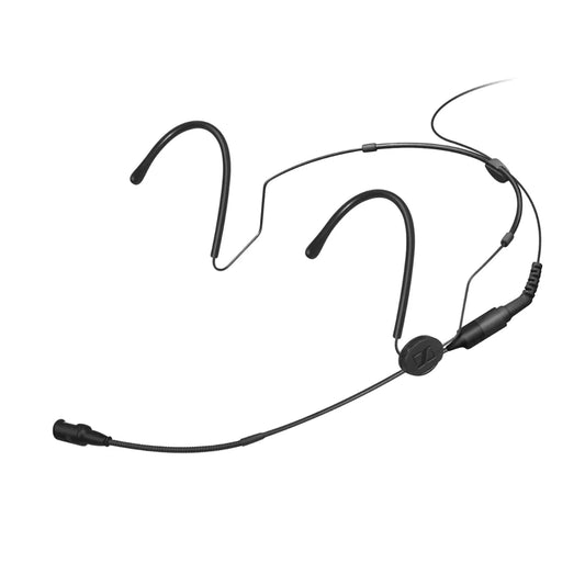 Top view of the Sennheiser HSP 4-EW Cardioid Neckmount Microphone, Size L, Charcoal Grey, 1.6m.
