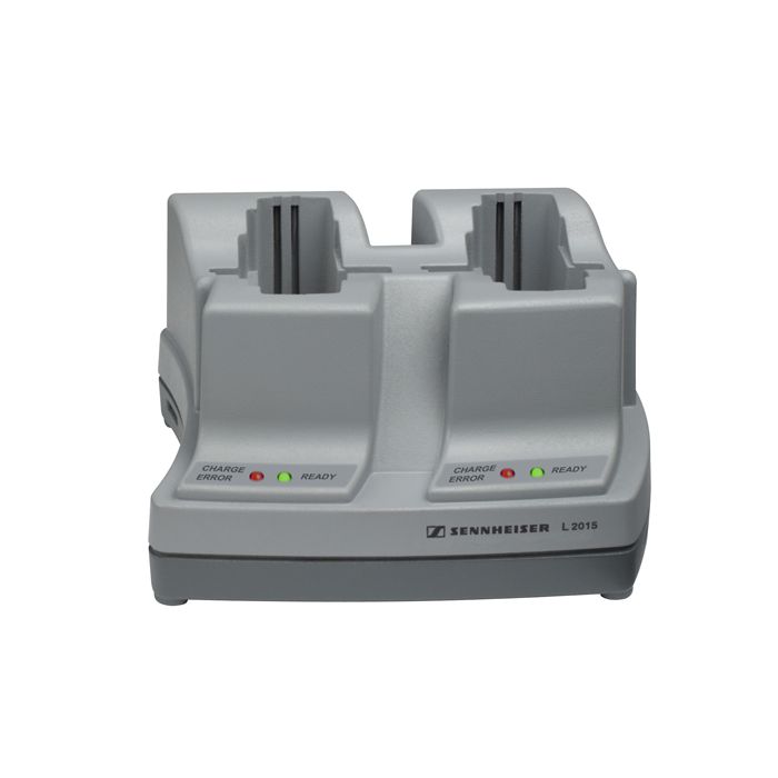 Front view of the Sennheiser L 2015 Charging Unit for 2x BA 2015 Rechargeable Battery Pack, No PSU.