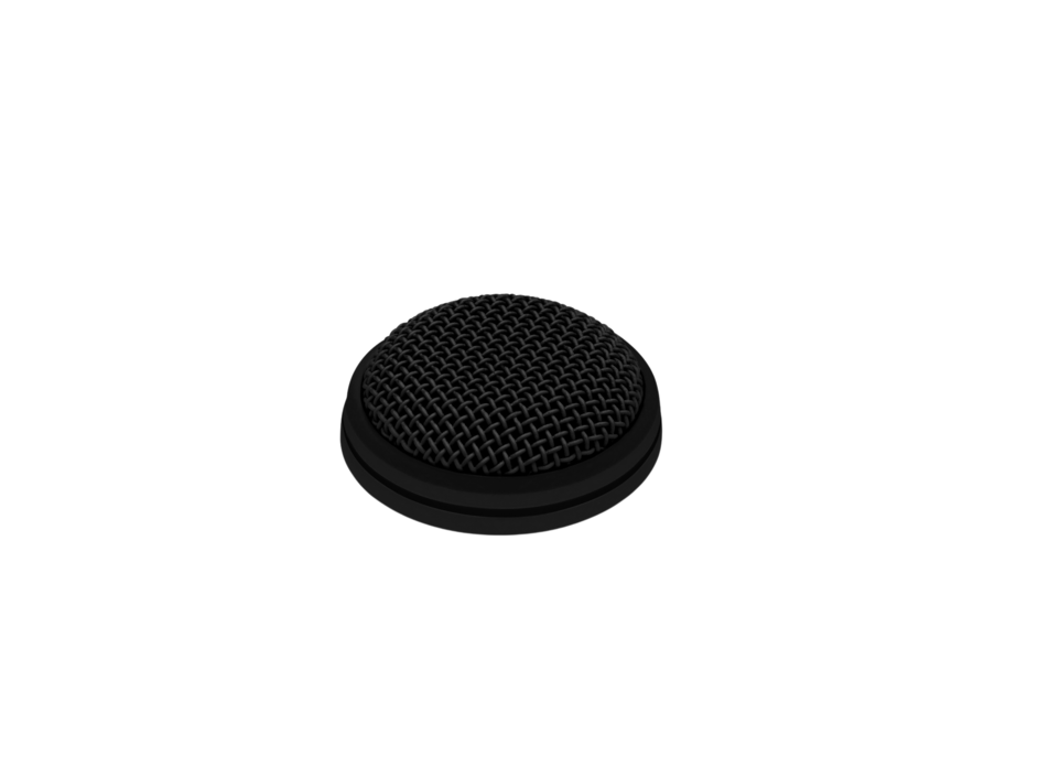 Top view of the Sennheiser MEB 102 B Omni-directional Boundary Layer Microphone, Black.