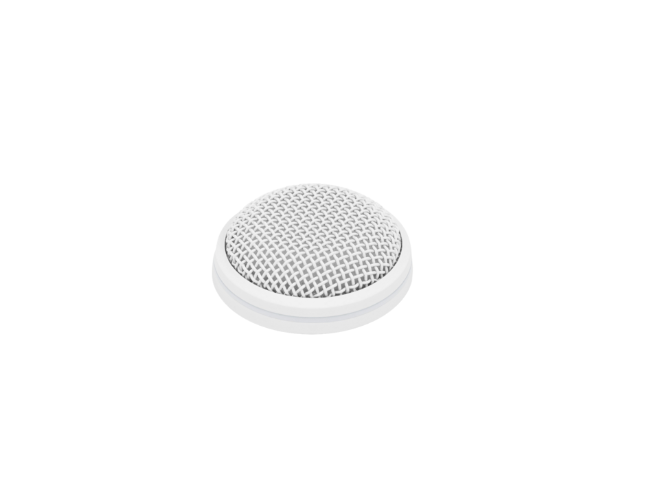 Top view of the Sennheiser MEB 102 W Omni-directional Boundary Layer Microphone, White.