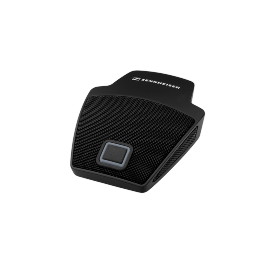 Top view of the Sennheiser MEB 114-S B Cardioid On-Table Boundary Layer Microphone with Mic Button, Black.