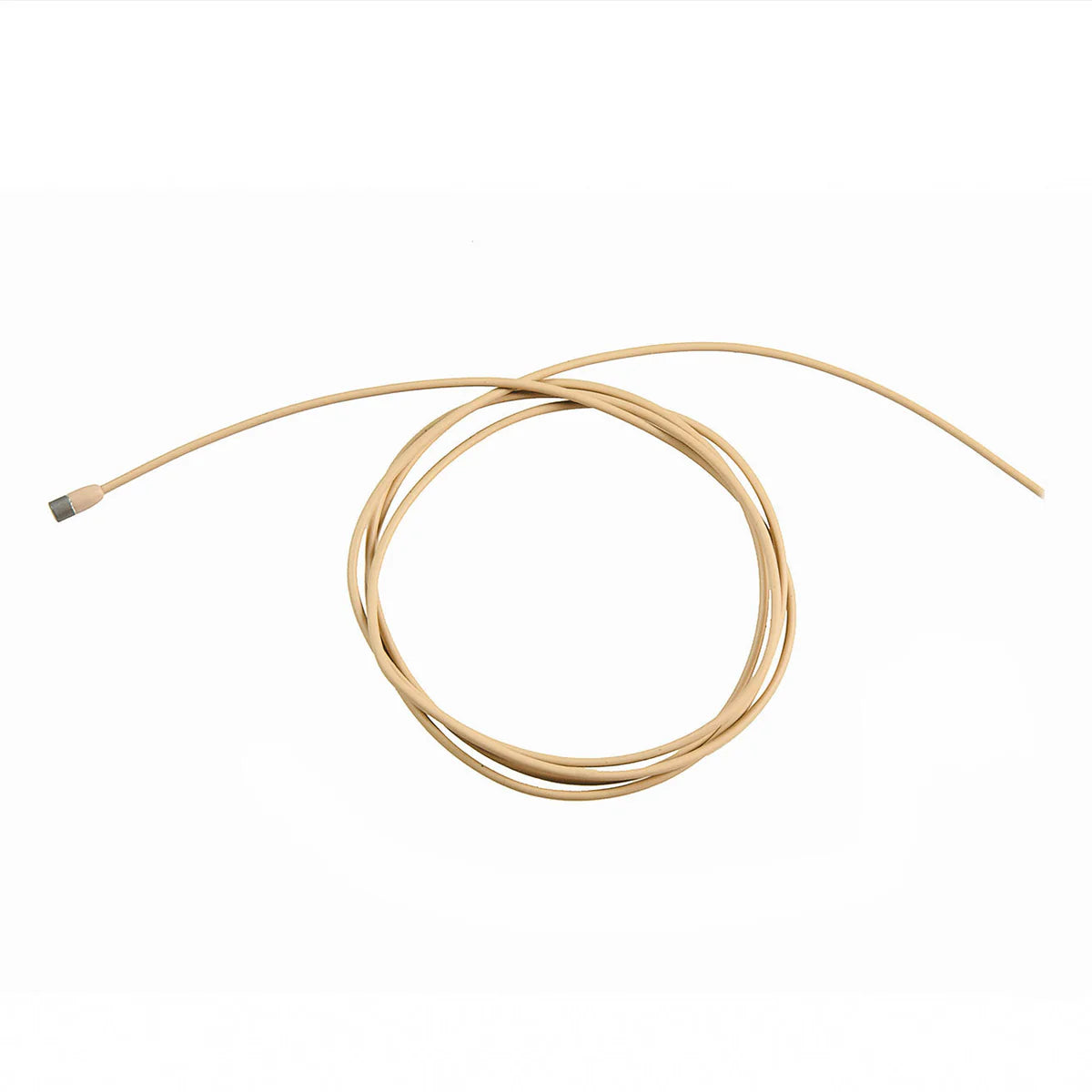 Top view of the Sennheiser MKE 2-5-3 GOLD-C Omni-directional Lapel Microphone, Beige, 4m Open-ended Cable.