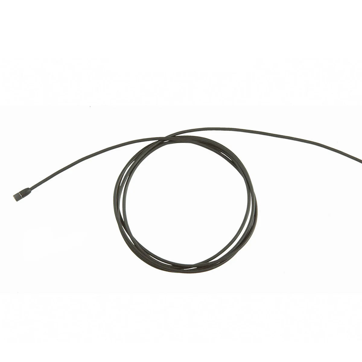 Top view of the Sennheiser MKE 2-5 GOLD-C Omni-directional Lapel Microphone with Open-ended 4m Cable, Black.