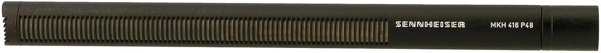 Top view of the Sennheiser MKH 416-P48 Shotgun Microphone for precise audio capture.