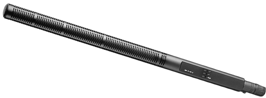 Front view of the Sennheiser MKH 70-1 Long Gun Microphone for professional audio capture.
