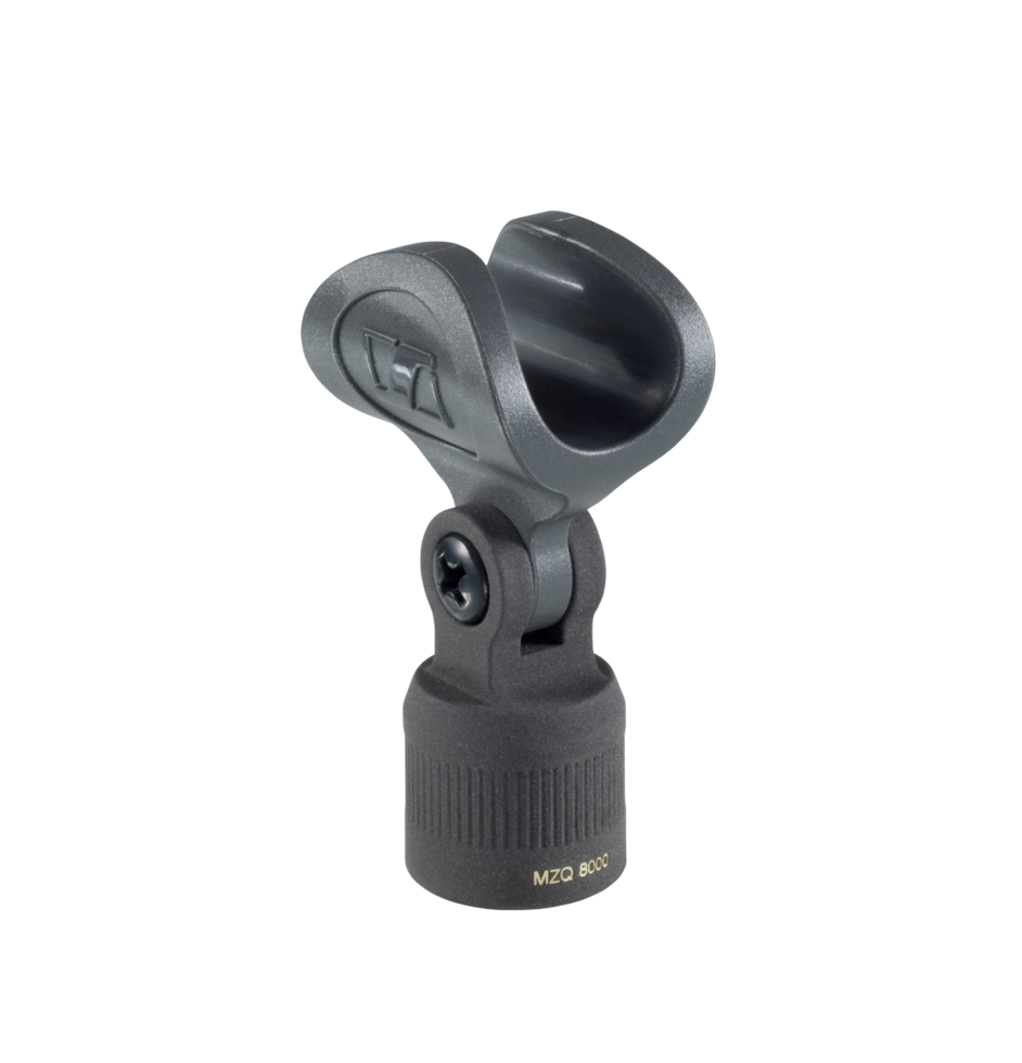 Front view of the Microphone clip for the Sennheiser MKH 8040 Stereoset Redesign, two condenser cardioid microphones with XLR modules, ideal for professional audio recording.