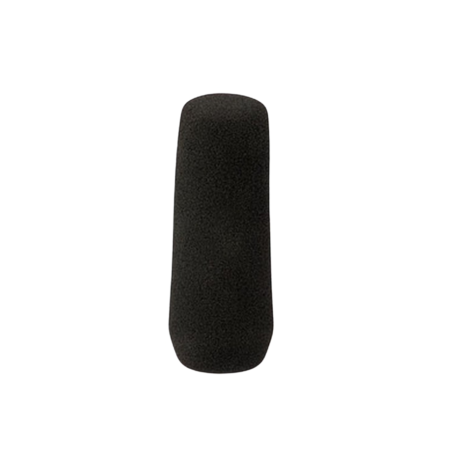 Front view of the foamwindshield of the Sennheiser MKH 8070 Redesign Condenser Microphone, Black with XLR Module.