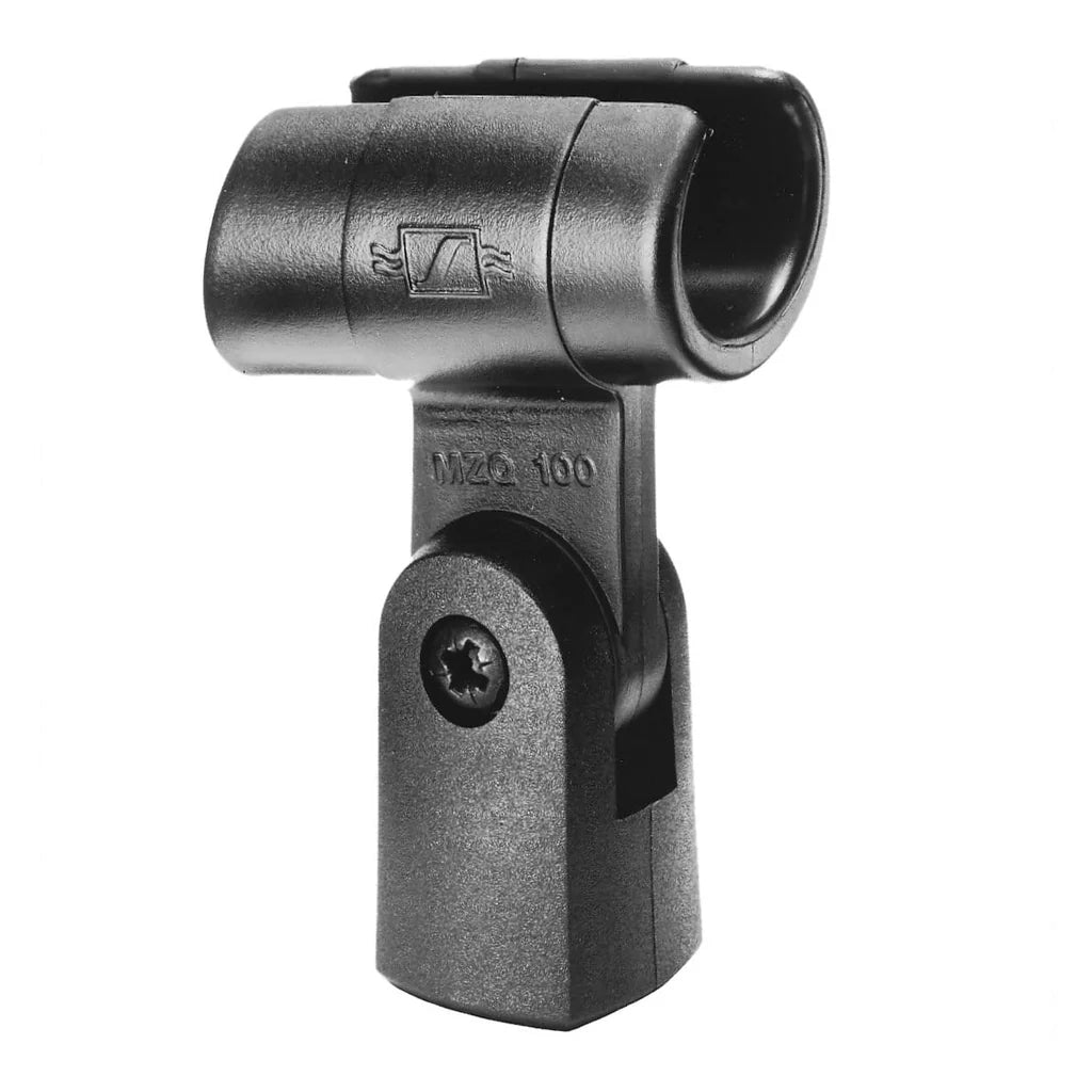 Front view of the Sennheiser MZQ 100 Microphone Clamp for secure microphone mounting.
