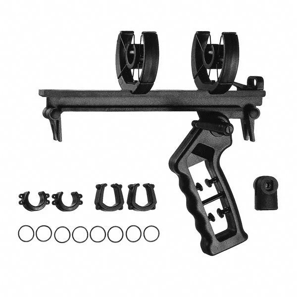 Second front view of the Sennheiser MZS 20-1 Suspension with Pistol Grip.