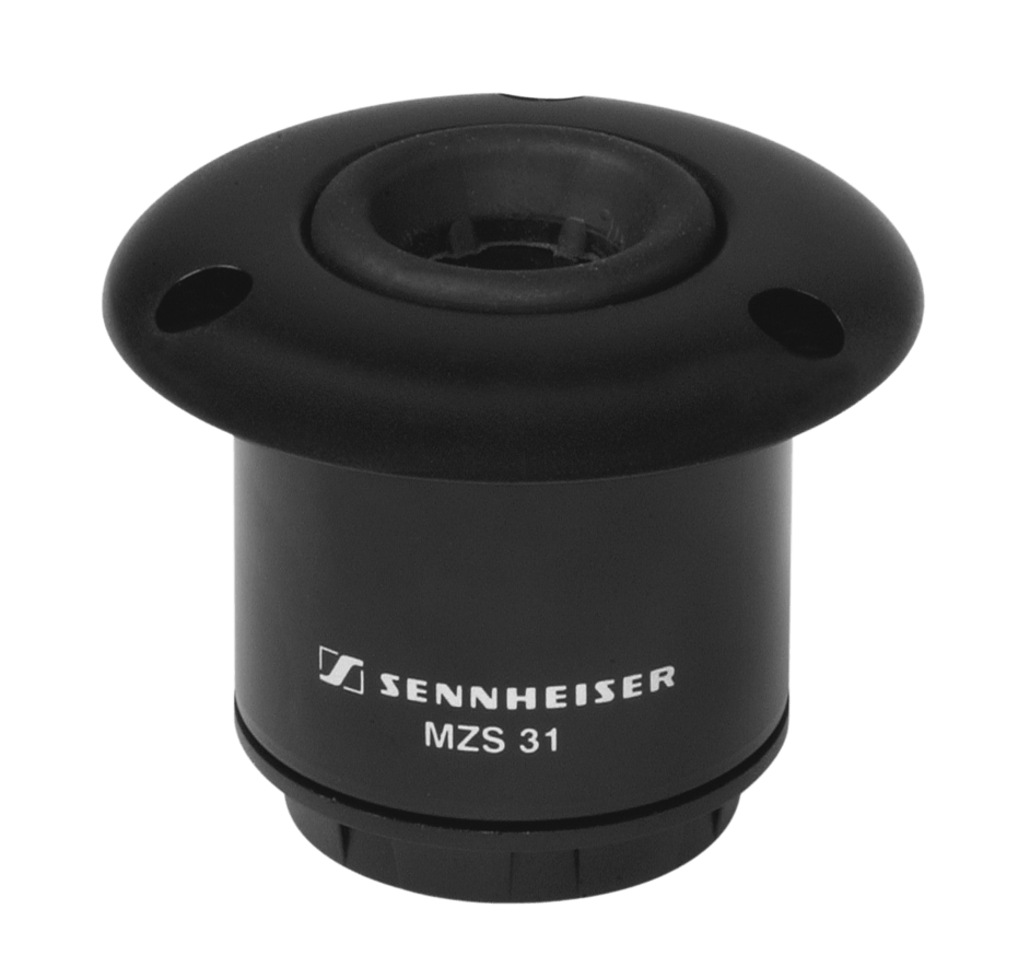 Front view of the Sennheiser MZS 31 Shockmount for MZH Gooseneck Microphones.