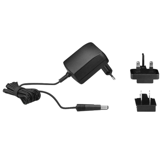 Top view of the Sennheiser NT 2-3-EU Plug-in Mains Unit, 12V/400mA, Compatible with G2/G3.