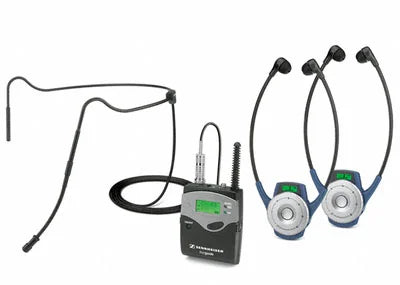 Application view of the Sennheiser SK 2020-D TourGuide, Digital Bodypack Transmitter, 863-865MHz.