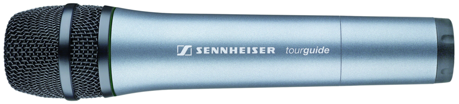 Side view of the Sennheiser SKM 2020-D Tourguide, Digital Handheld Transmitter, 863-865MHz.